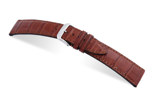 RIOS1931 Mahogany Senator, Genuine Alligator Leather Watch Strap | Panatime.com