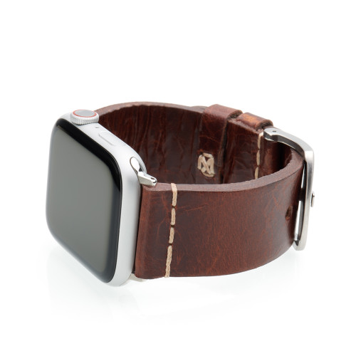 Aged Vintage Calf Leather Watch Band | For 38mm Apple Watch