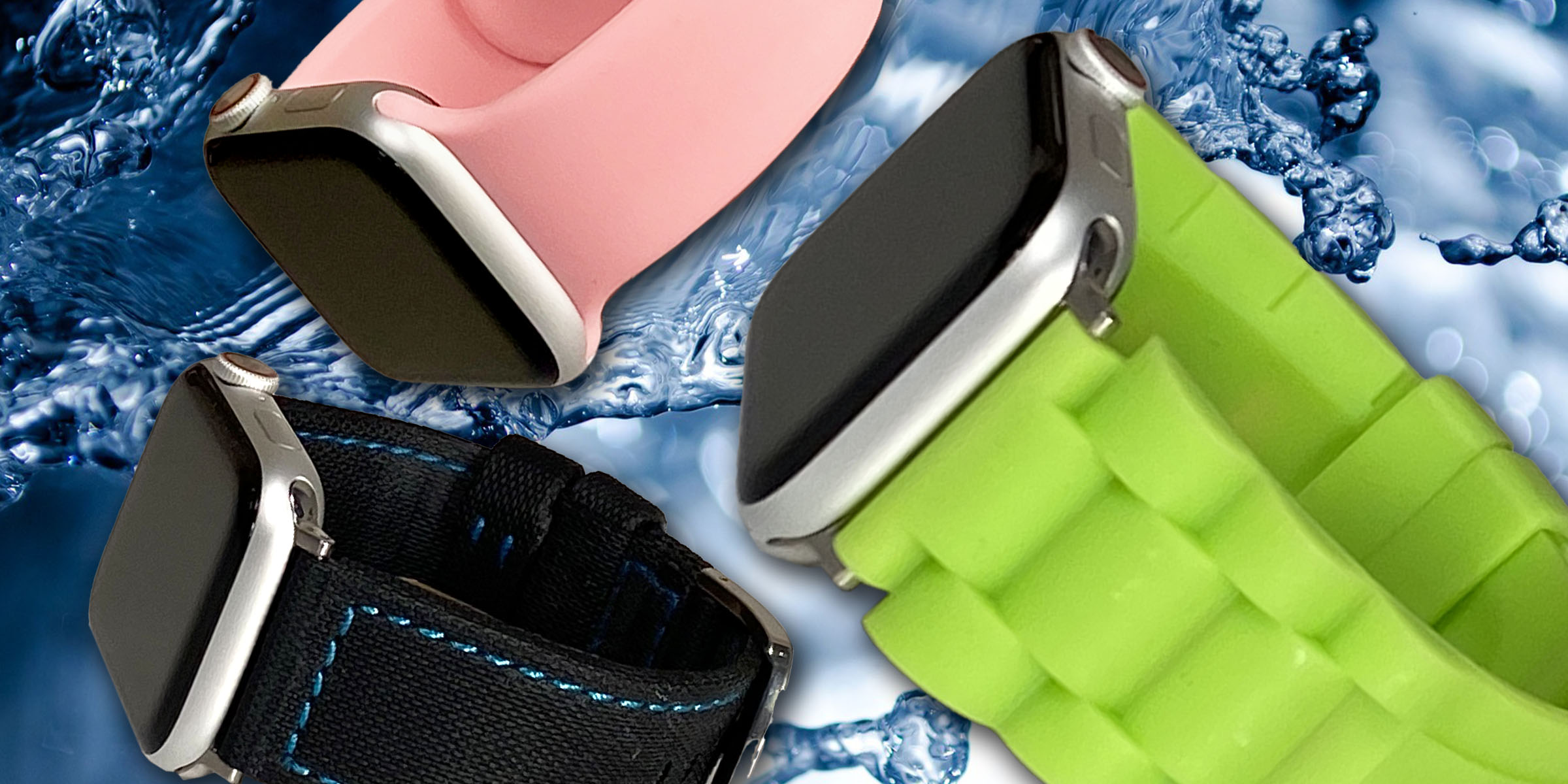 Silicone, Rubber and Synthetic bands for Apple Watch