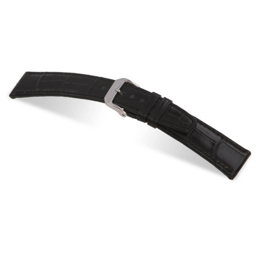 RIOS1931 Black Spitfire Genuine Alligator Watch Strap For IWC | Panatime.com