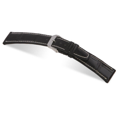 RIOS1931 Black Thunderbird Genuine Alligator Watch Strap For IWC | Panatime.com