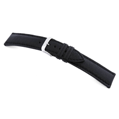 Black RIOS1931 Colorado, Buffalo Leather Watch Strap | Panatime.com