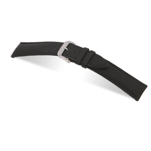 RIOS1931 Black Sunset, Leather - Caoutchouc Lamination (Water Resistant) Watch Strap | Panatime.com