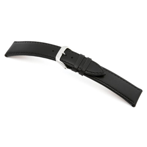 RIOS1931 Black Samara, Tanned Leather Watch Strap | Panatime.com