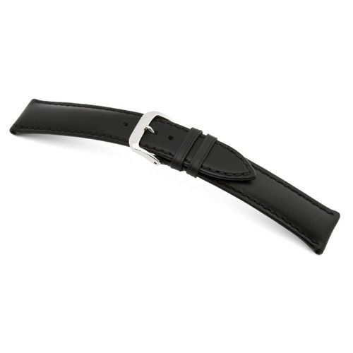 RIOS1931 Black Moscow, Genuine Tanned Leather Watch Strap | Panatime.com