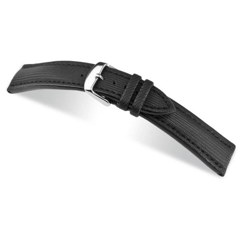 RIOS1931 Black Just, Synthetic Nytech (Water Resistant) Watch Strap | Panatime.com