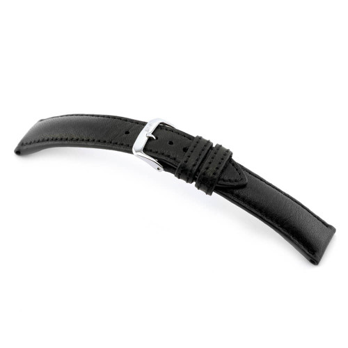 Black RIOS1931 Garmisch, Organic Leather Watch Band | Panatime.com