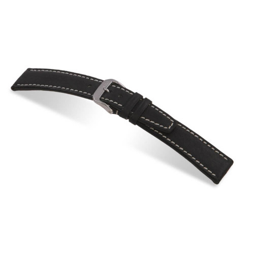 RIOS1931 Black Havana, Pigskin Leather Watch Strap | Panatime.com