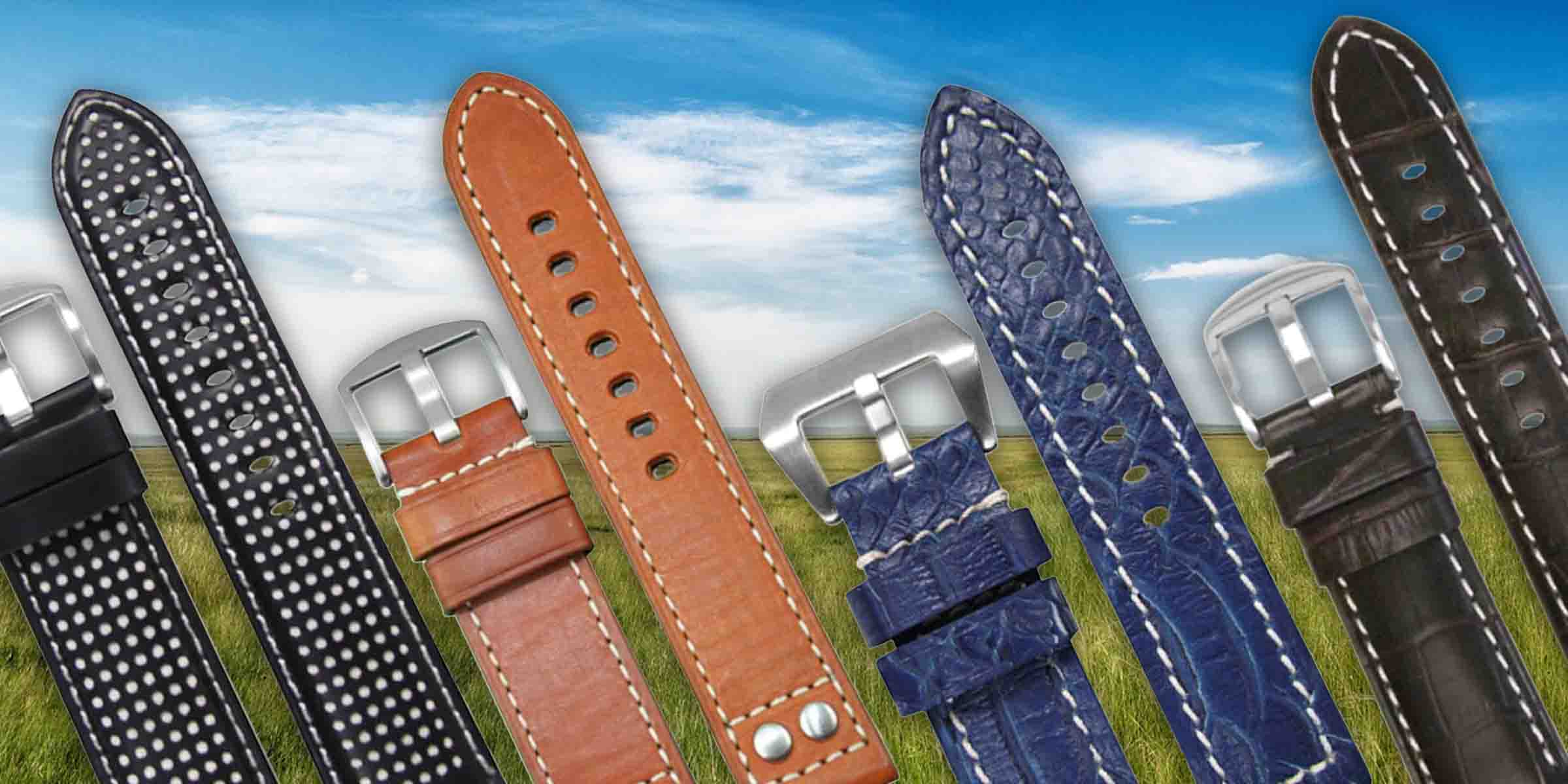 Panatime Deals | Leather watch bands under $25