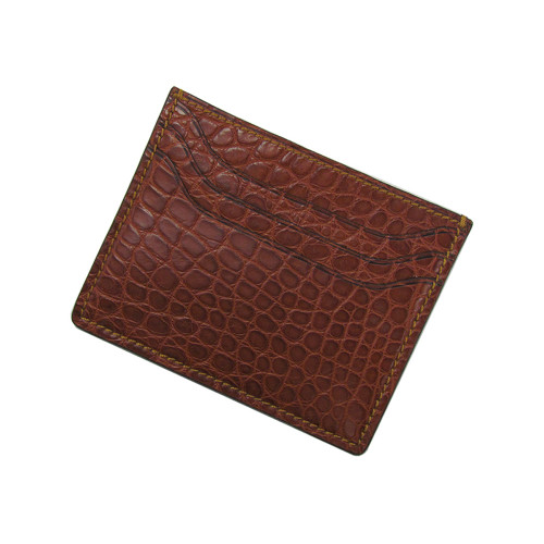 RIOS1931 Cognac Premium Genuine Alligator Wallet | Panatime.com