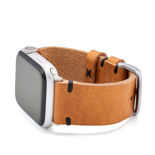 Cognac Sullivan | Vintage Leather Watch Band for Apple Watch