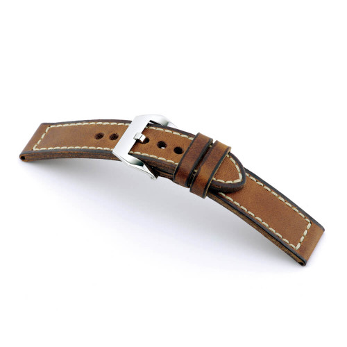 Cognac RIOS1931 Manchester, Vintage Leather Watch Band | Panatime.com