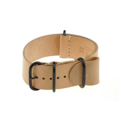 Honey RIOS1931 Oslo, Genuine Vintage Leather | One-Piece Strap (4 PVD Rings)