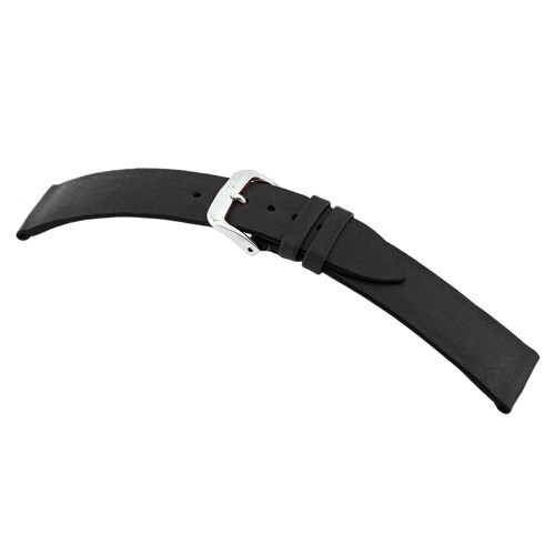 Black RIOS1931 Kempten, Genuine Certified Organic Leather Watch Strap | Panatime.com