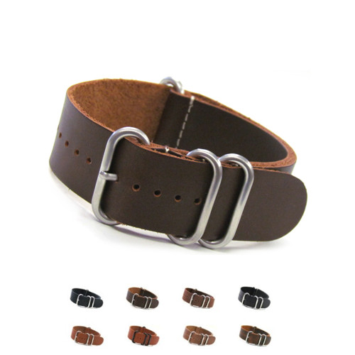 4-Ring Classic Leather Watch Strap | Panatime.com