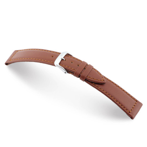 Mahogany RIOS1931 Scuba, Water Resistant Leather Watch Band | Panatime.com