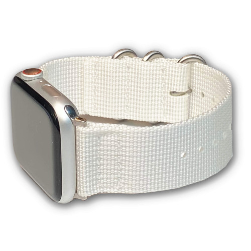 White Two Piece Nylon | For Apple Watches