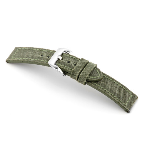 Olive Drab RIOS1931 Maryland - Genuine Canvas Vintage Watch Band