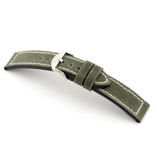 Olive Drab RIOS1931 Ohio, Genuine Canvas Watch Band | Panatime.com