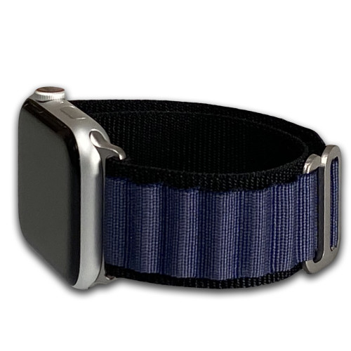 Apple Watch | Alpine Loop | Nylon | Black-Navy | Panatime.com