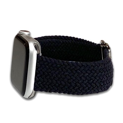 Apple Watch | Braided Weave | Elastic Nylon | Black | Panatime.com