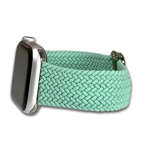 Apple Watch | Braided Weave | Elastic Nylon | Light Green | Panatime.com