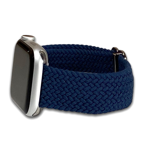 Apple Watch | Braided Weave | Elastic Nylon | Navy | Panatime.com