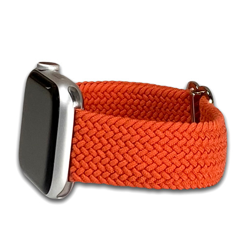 Apple Watch | Braided Weave | Elastic Nylon | Orange | Panatime.com