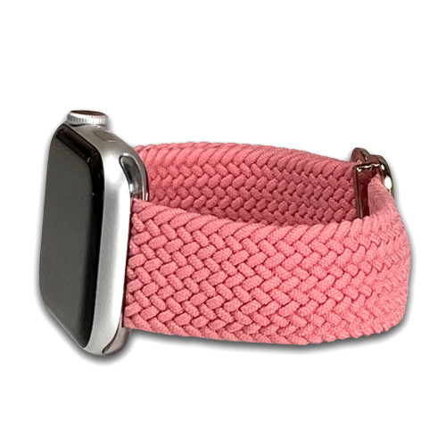 Apple Watch | Braided Weave | Elastic Nylon | Pink | Panatime.com