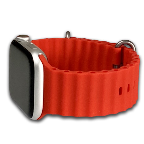 Apple Watch | Ocean Style | Silicone | Red | Panatime.com