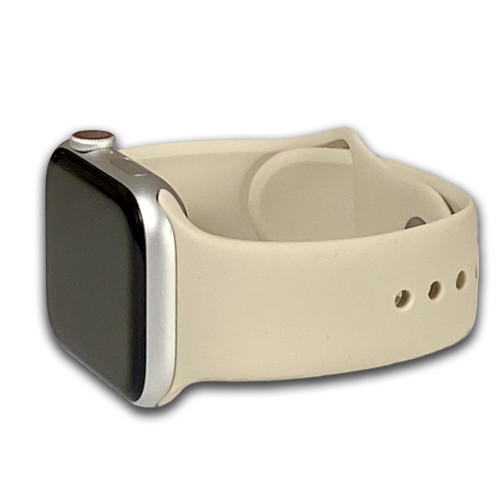 Apple Watch | Soft Smooth Silicone | Beige | Three-Piece | Panatime.com