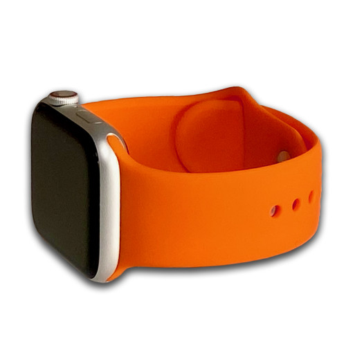 Apple Watch | Soft Smooth Silicone | Orange | Three-Piece | Panatime.com