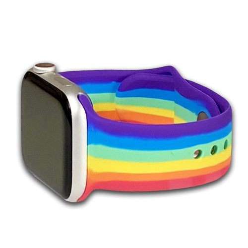 Apple Watch | Soft Smooth Silicone | Rainbow | Three-Piece | Panatime.com