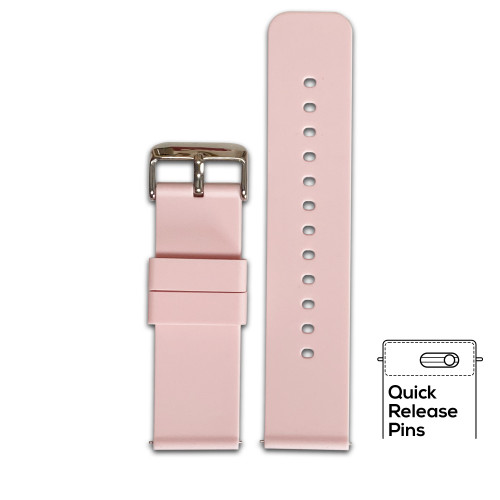 Quick Release | Casual Silicone | Pink | Two-Piece | Panatime.com