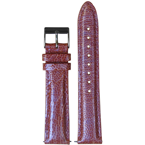 16mm Pink Genuine Ostrich, Handmade Watch Strap with Match Stitching (for Michele) | Panatime.com