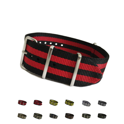 4-Square Ring Ballistic Nylon Watch Strap | Panatime.com