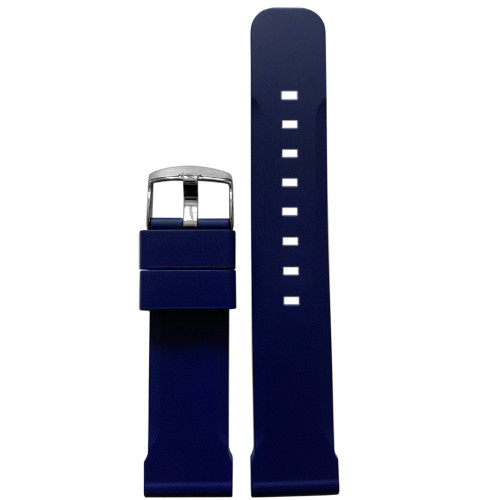 22mm Royal Blue Bonetto Cinturini Model 317 - Genuine NBR Italian Rubber Watch Strap | Panatime.com