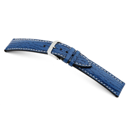 RIOS1931 Royal Blue Wave, Genuine Shark (Water Resistant) Watch Strap | Panatime.com