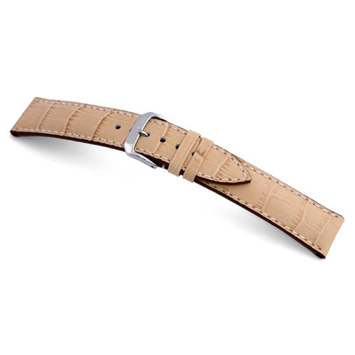 RIOS1931 Sand New Orleans, Embossed Alligator Grain Watch Strap | Panatime.com