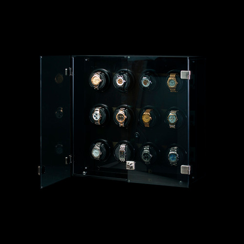 Orbita Milano 12 Watch Winder | Smoked Acrylic Trim | Panatime.com