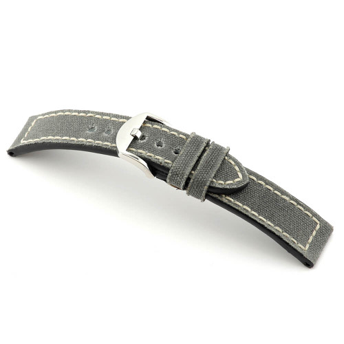 Stone Grey RIOS1931 Ohio, Genuine Canvas Watch Band | Panatime.com